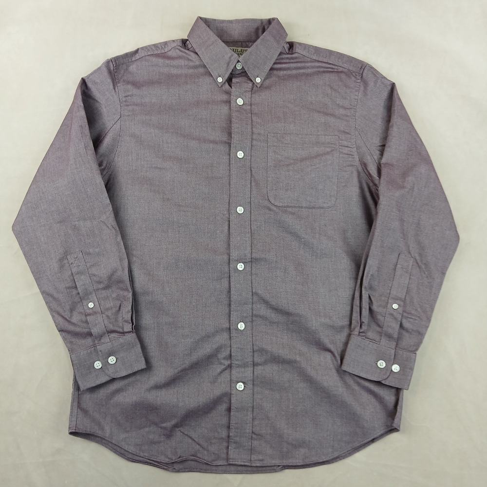 Duluth Trading Medium Mens Shirt Button Down Long Sleeve Oxford 22x29